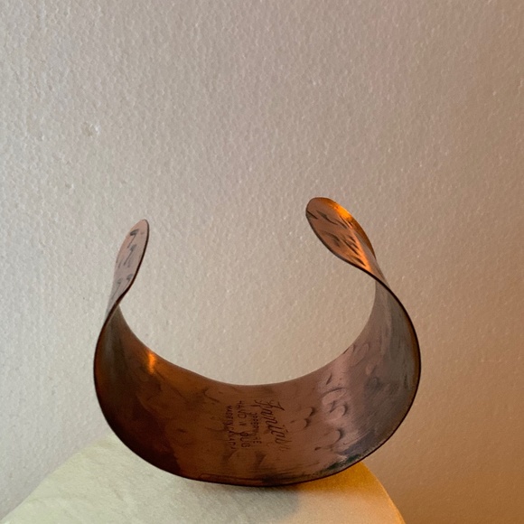 Vtg copper bracelet by Fantasy studio in Canada. Unisex, adjustable. - Picture 4 of 5